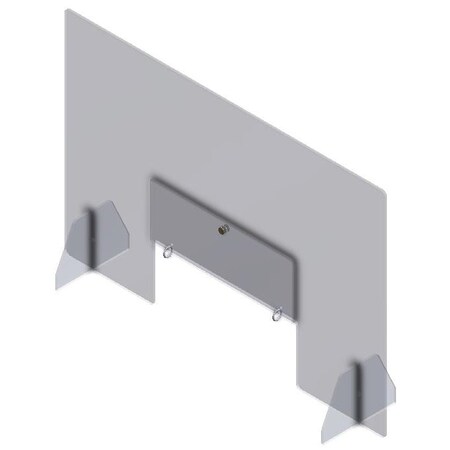 Genesis 36 X 24 Inch Divider W/Feet, Universal, Clear, .220 (Pair) Pr DP01-36000-24000UPR